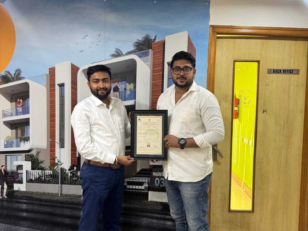 Techimpace and Gajpati Homes leadership at the Gajpati Homes office in Burdwan