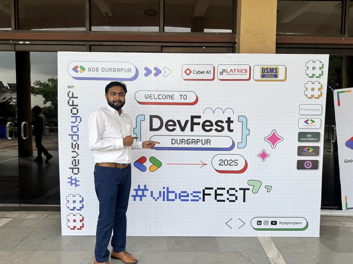 GDG DevFest Durgapur — back with the developer community — Durgapur, India, 2025