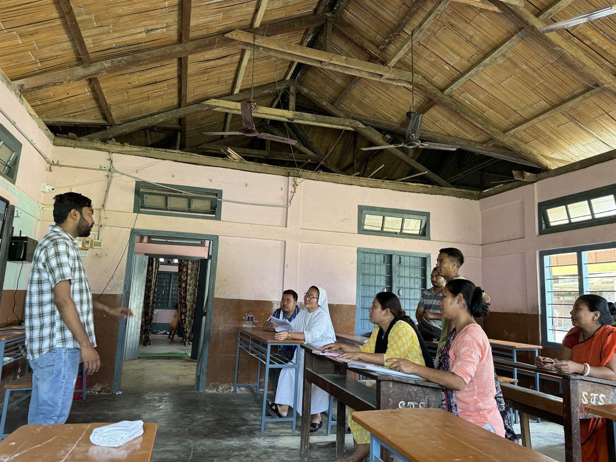 Tripura rural school — teaching technology adoption — Tripura, India, 2024